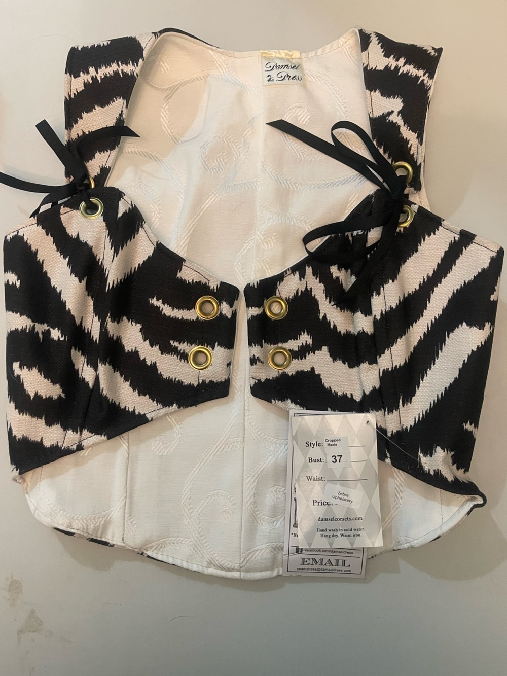 Damsel in this Dress Cropped Marie in Zebra Upholstery
